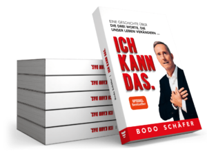 Ein Stapel von Bodo Schäfers Speigel-Bestsellern "ICH KANN DAS"